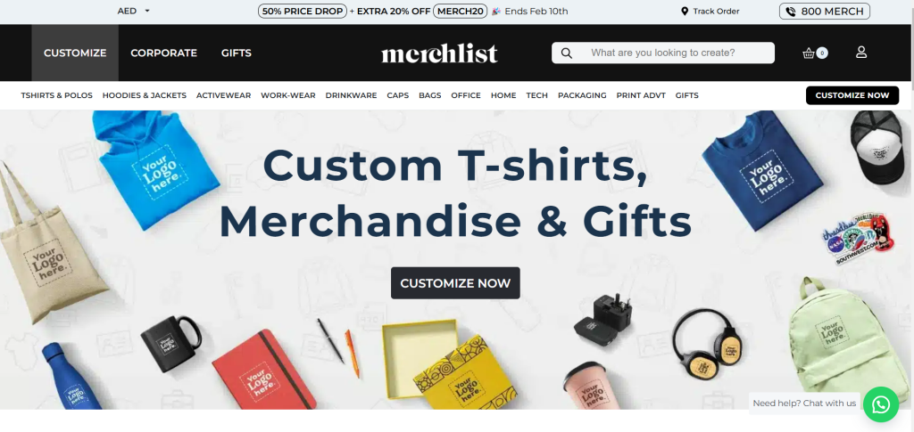 Merchlist Website